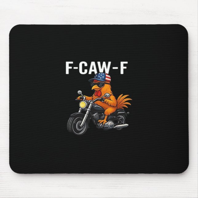 F-Caw-F Huhn Klassisches Ästhetik-Grafik Mousepad (Vorne)