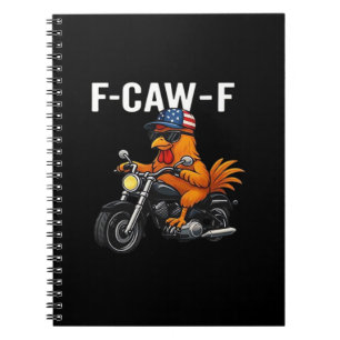 F-Caw-F Huhn Klassisches Ästhetik-Grafik Notizblock