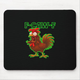 F-Caw-F Huhn Klassisches Retro-Grafik Mousepad