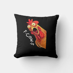 F-Caw-F-Huhn Klassisches Vintage-Grafik Kissen