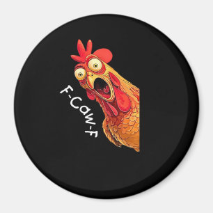 F-Caw-F-Huhn Klassisches Vintage-Grafik Magnet