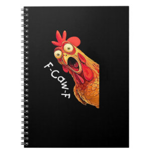 F-Caw-F-Huhn Klassisches Vintage-Grafik Notizblock