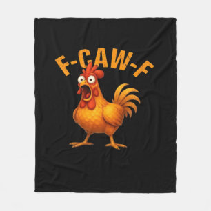 F-Caw-F Huhn Lustig Trendig Fleecedecke