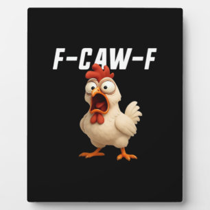 F-Caw-F Huhn Lustiges Huhn F-Caw-F Gear Creativ Fotoplatte
