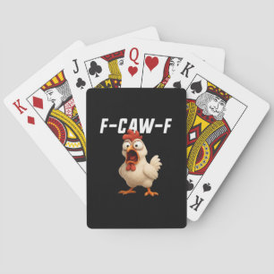 F-Caw-F Huhn Lustiges Huhn F-Caw-F Gear Creativ Spielkarten