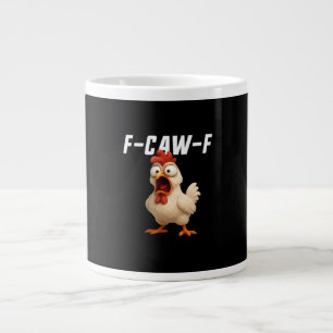 F-Caw-F Huhn Lustiges Huhn F-Caw-F Zahnrad Creativ Jumbo-Tasse