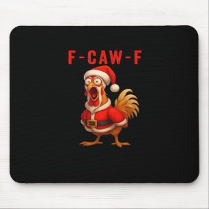 F-Caw-F Huhn Weihnachten Vintage Cool Mousepad