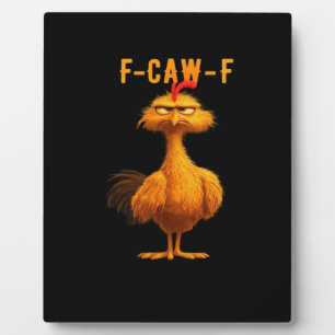 F-Caw-F Huhn Wesentliche Trendy Kunst Fotoplatte