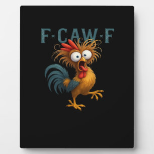 F-Caw-F Huhn Wesentlicher Vintage-Stil Fotoplatte