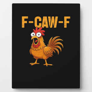 F-Caw-F-Huhn Wesentliches Einfaches Design Fotoplatte