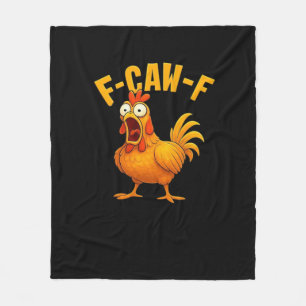F-Caw-F-Huhn Wesentliches Lustiges Zitat Fleecedecke