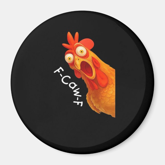 F-Caw-F Hühner Essential Minimal Clean Magnet (Vorne)