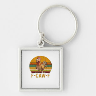 F-Caw-F Hühner Humor Essential Minimal Sauber Schlüsselanhänger