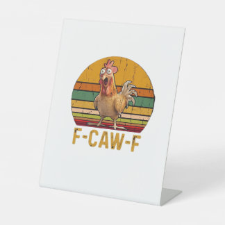 F-Caw-F Hühner Humor Essential Minimal Sauber Sockelschild