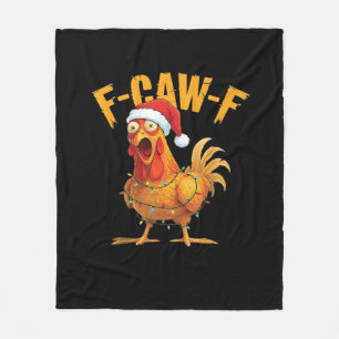F-Caw-F Hühner-Weihnachts-Essential Fleecedecke