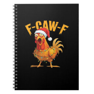 F-Caw-F Hühner-Weihnachts-Essential Notizblock