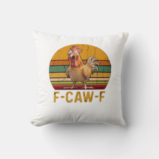 F-Caw-F Hühnerhumor Essenziell Minimal Sauber Kissen