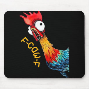 F-caw-f Hühnerzitat Hahn Fcawf Lustig Fawk Off Mousepad