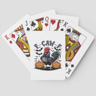 F Caw F Humor Krähe Gothic Lustiger Stil Spielkarten