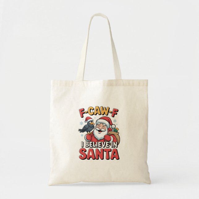 F-Caw-F Ich glaube an Weihnachts-Weihnachtskrippe Tragetasche (Vorne)