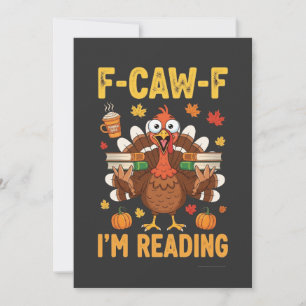 F-Caw-F Ich lese Türkei Books Erntedank Dankeskarte