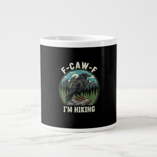 F-Caw-F Ich wandere mit dem Geist der Krähe Cool E Jumbo-Tasse
