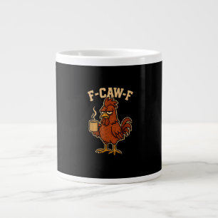 F-Caw-F Kaffee Huhn Hahn Lustiger Vogel Jumbo-Tasse