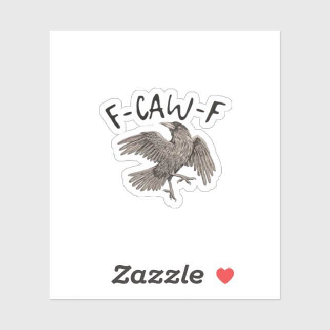 F-Caw-F Klassisch Ästhetisch Casual Aufkleber (Blatt)