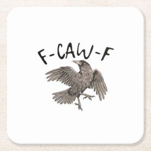 F-Caw-F Klassisch Ästhetisch Casual Rechteckiger Pappuntersetzer