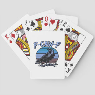 F-Caw-F Klassisch Lustig Retro Spielkarten