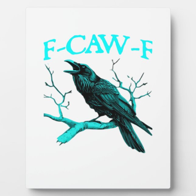 F-Caw-F Klassisch Lustig Trendig Fotoplatte (Vorderseite)