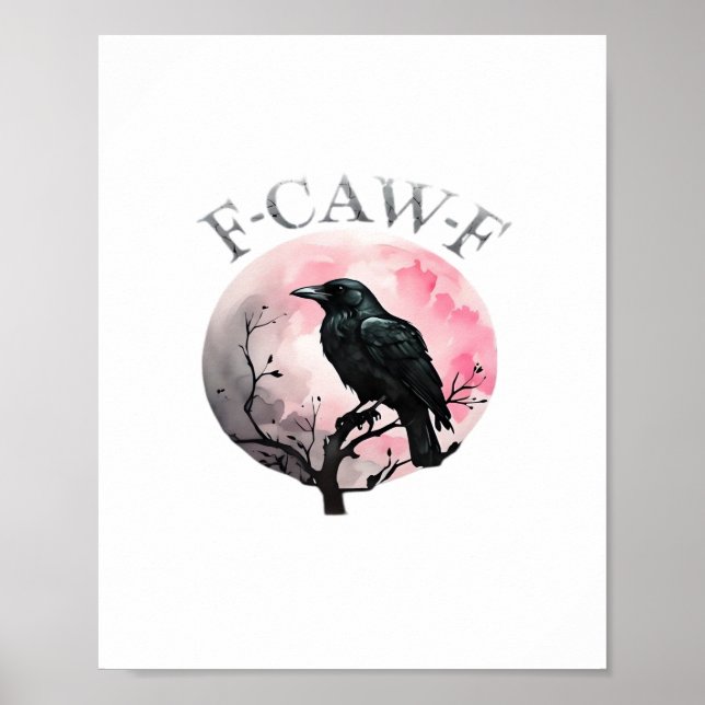 F-Caw-F Klassisch Retro-Kühl Poster (Vorne)
