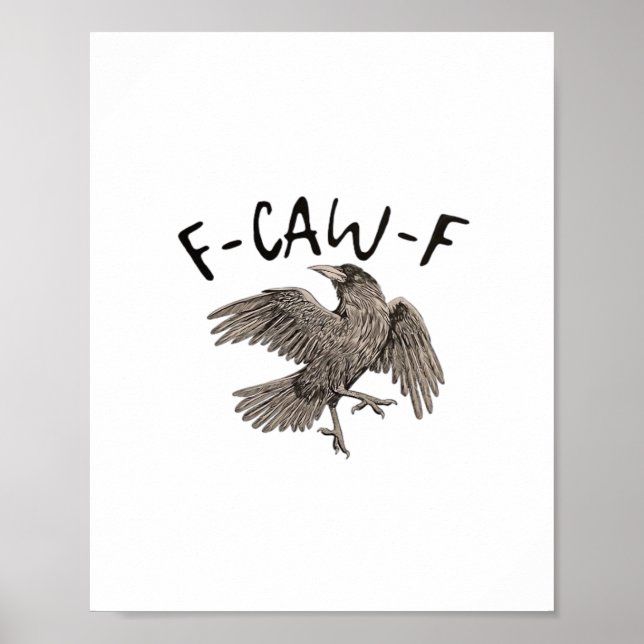 F-Caw-F Klassische Ästhetik Casual Poster (Vorne)