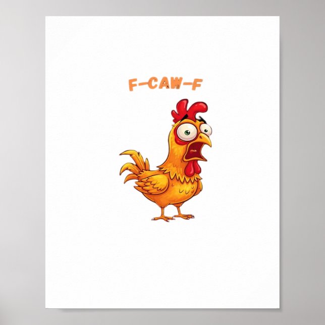 F-Caw-F Klassischer lustiger Spruch Poster (Vorne)