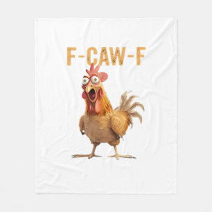 F-Caw-F Klassischer Retro-Stil Fleecedecke