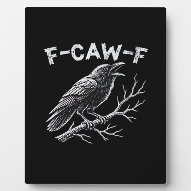 F-Caw-F Klassischer Retro-Stil Fotoplatte (Vorderseite)