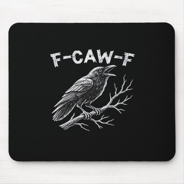 F-Caw-F Klassischer Retro-Stil Mousepad (Vorne)