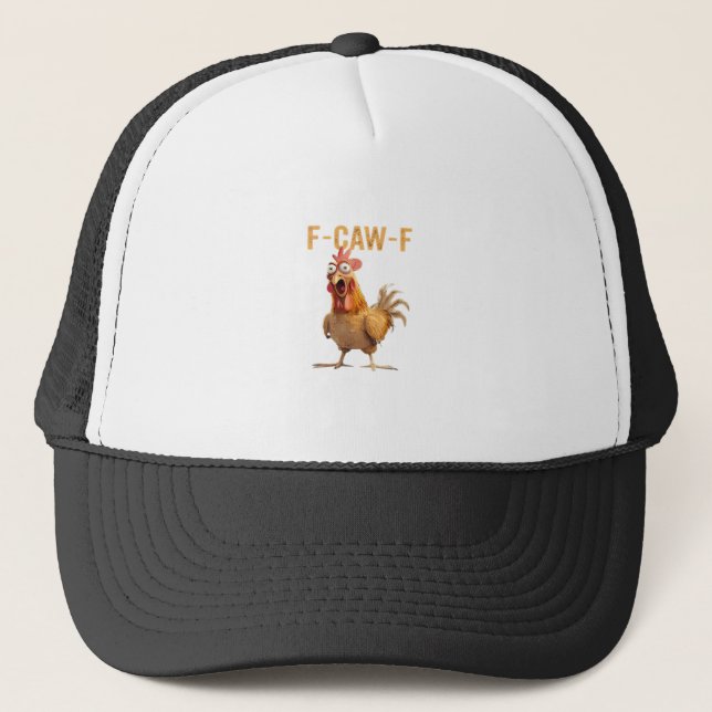 F-Caw-F Klassischer Retro-Stil Truckerkappe (Vorderseite)