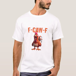 F-Caw-F Klassisches Basisdesign T-Shirt
