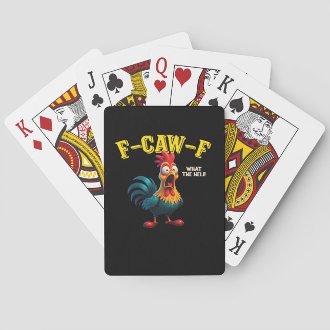 F Caw F Klassisches Design  Spielkarten (Rückseite)
