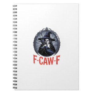 F-Caw-F Klassisches Retro-Grafikdesign Notizblock