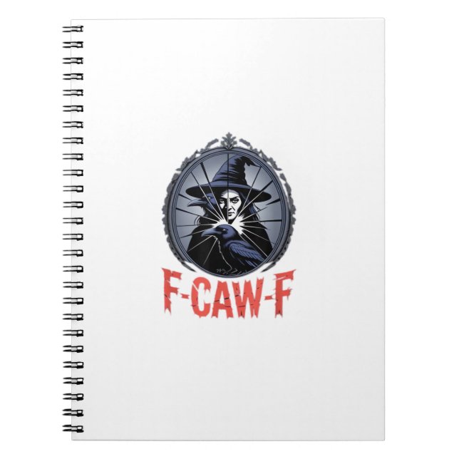 F-Caw-F Klassisches Retro-Grafikdesign Notizblock (Vorderseite)