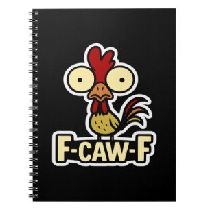 F-Caw-F Klassisches Vintage-Grafik Notizblock