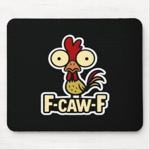 F-Caw-F Klassisches Vintage-Grafikdesign Mousepad