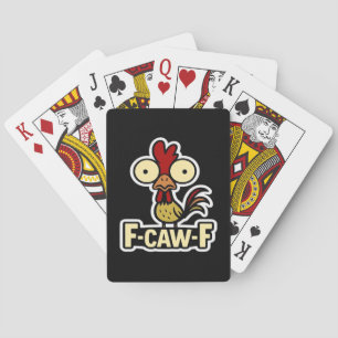F-Caw-F Klassisches Vintage-Grafikdesign Spielkarten