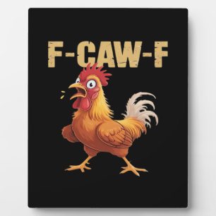 F-Caw-F Krähe Gothic Lustiger Humor Fotoplatte