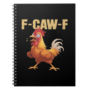 F-Caw-F Krähe Gothic Lustiger Humor Notizblock