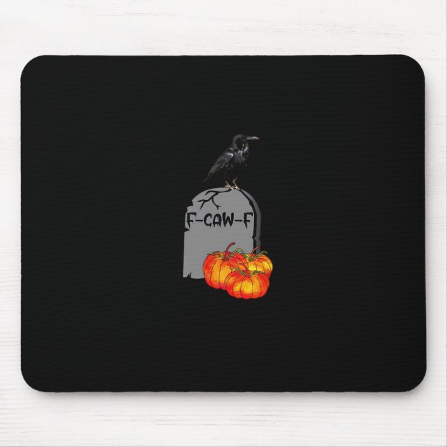 F-Caw-F Krähe Klassisch Retro Cool Mousepad (Vorne)