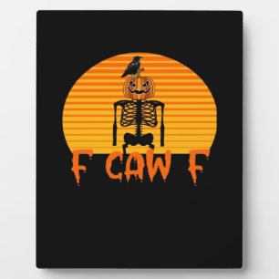 F-Caw-F Krähe Klassische Ästhetik Casual Fotoplatte