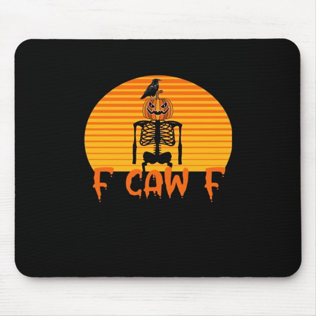F-Caw-F Krähe Klassische Ästhetik Casual Mousepad (Vorne)